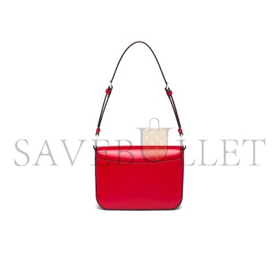 PRADA BRUSHED LEATHER SHOULDER BAG 1BD308 (21*15*6cm)